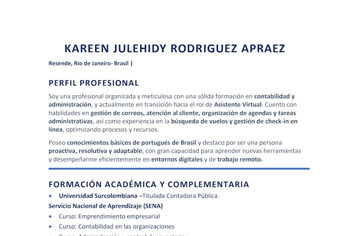 be your virtual assistant in spanish